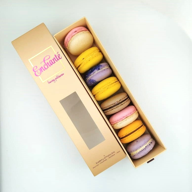 BOX OF 8 MACARONS 🔴 – Enchante Patisserie